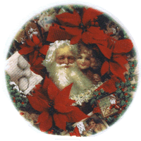 virginia, victorian, christmas, poinsettia, poinsettias, flowers, santa, pottery