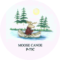 MOOSE IN CANOE
