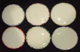 Accent colors sample pottery